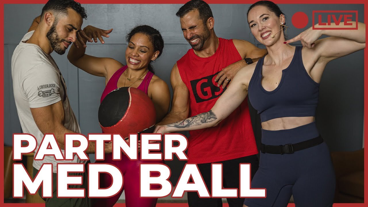 5 Minute Partner Med Ball Workout - Grab a Friend and a Ball!