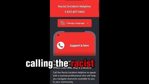 Calling the racist hotline