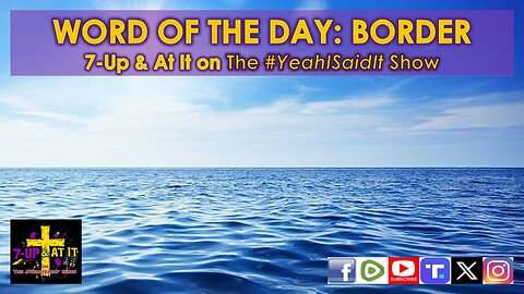 WORD OF THE DAY: GENESIS 01:07 - BORDERS