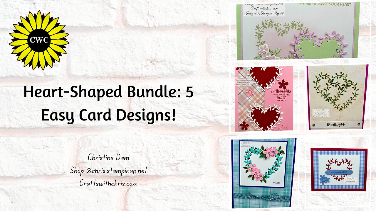 5 Stunning Cards Using The Heart-Shaped Bundle | Sale-a-bration Tutorial