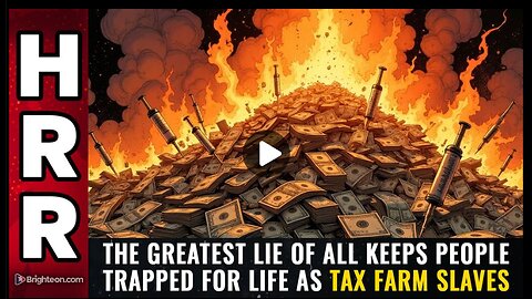 The GREATEST LIE OF ALL keeps people trapped for life as TAX FARM SLAVES