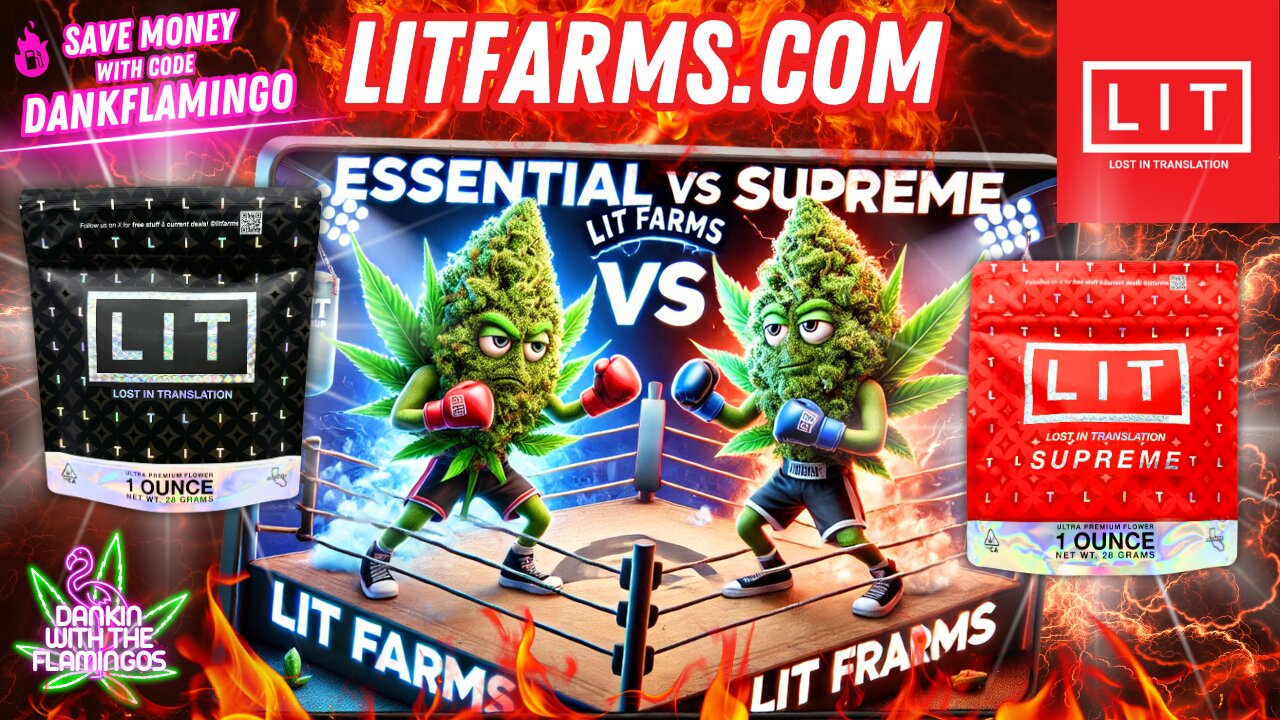 Comparing the Essential and Supreme from Lit Farms! Dankin with the Flamingos Review!!