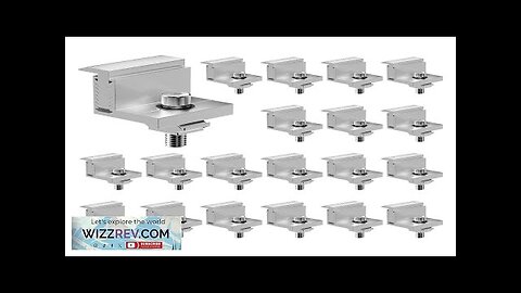 VEVOR Solar Panel Z Mounting Bracket 35-50mm Adjustable Bracket End Clamps 20PCS Review