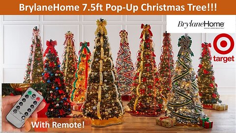 BrylaneHome 7.5ft Pop-Up Christmas Tree Unboxing/Review! #christmastree #christmasdecor #easydecor