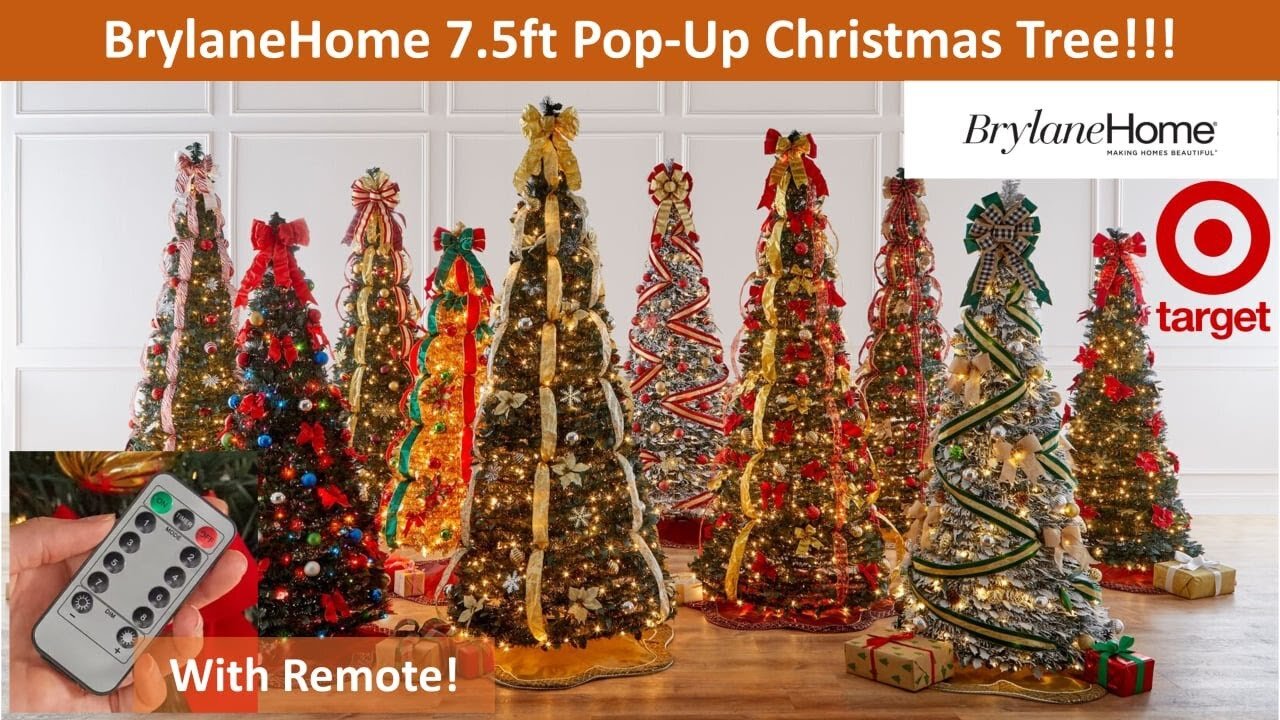 BrylaneHome 7.5ft Pop-Up Christmas Tree Unboxing/Review! #christmastree #christmasdecor #easydecor