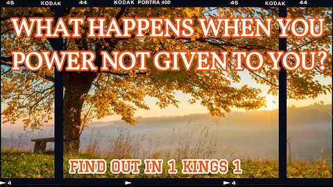 What Happens When You Grab Power Not Given To You?