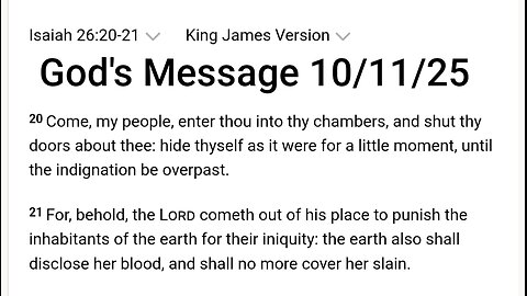 GOD'S MESSAGE IN THE SUN 10/11/25 RESTORING THE CHURCH