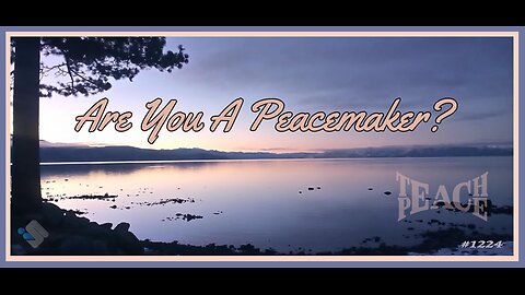 David J. Smith - 1224 - Are You A Peacemaker?