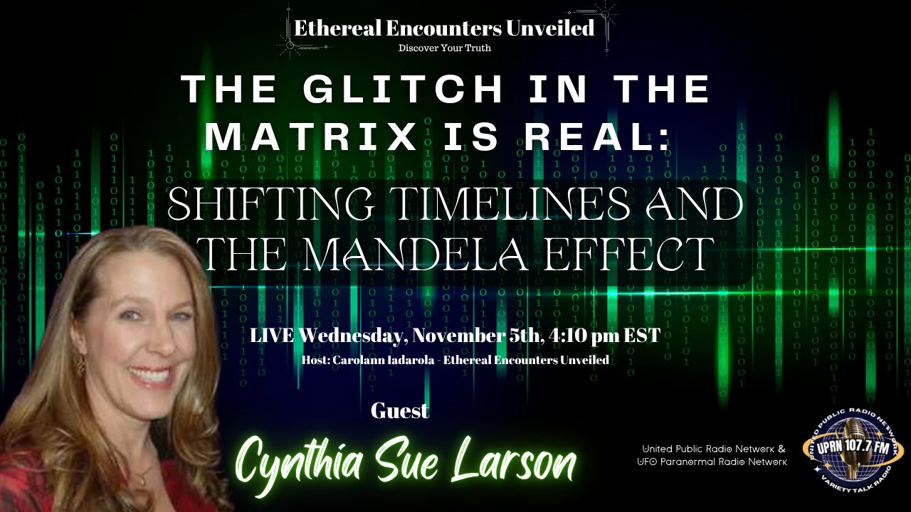 The Glitch in The Matrix Is REAL: Shifting Timelines and the Mandela Effect with Cynthia Sue Larson