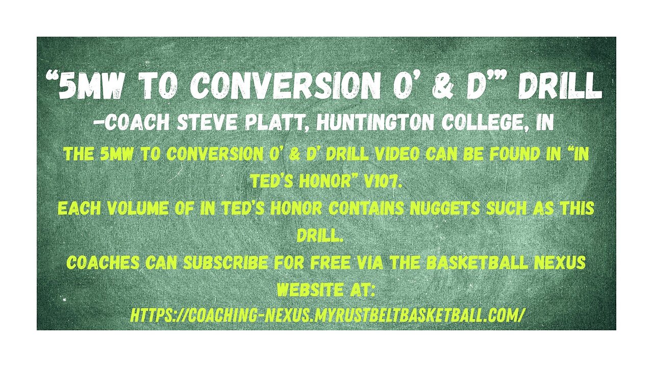 For Coaches Who Value Conversion Defense!