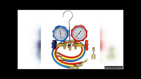 R410A R22 R134a R404A Manifold Gauge Set HVAC A/C Refrigeration Charging Service Review