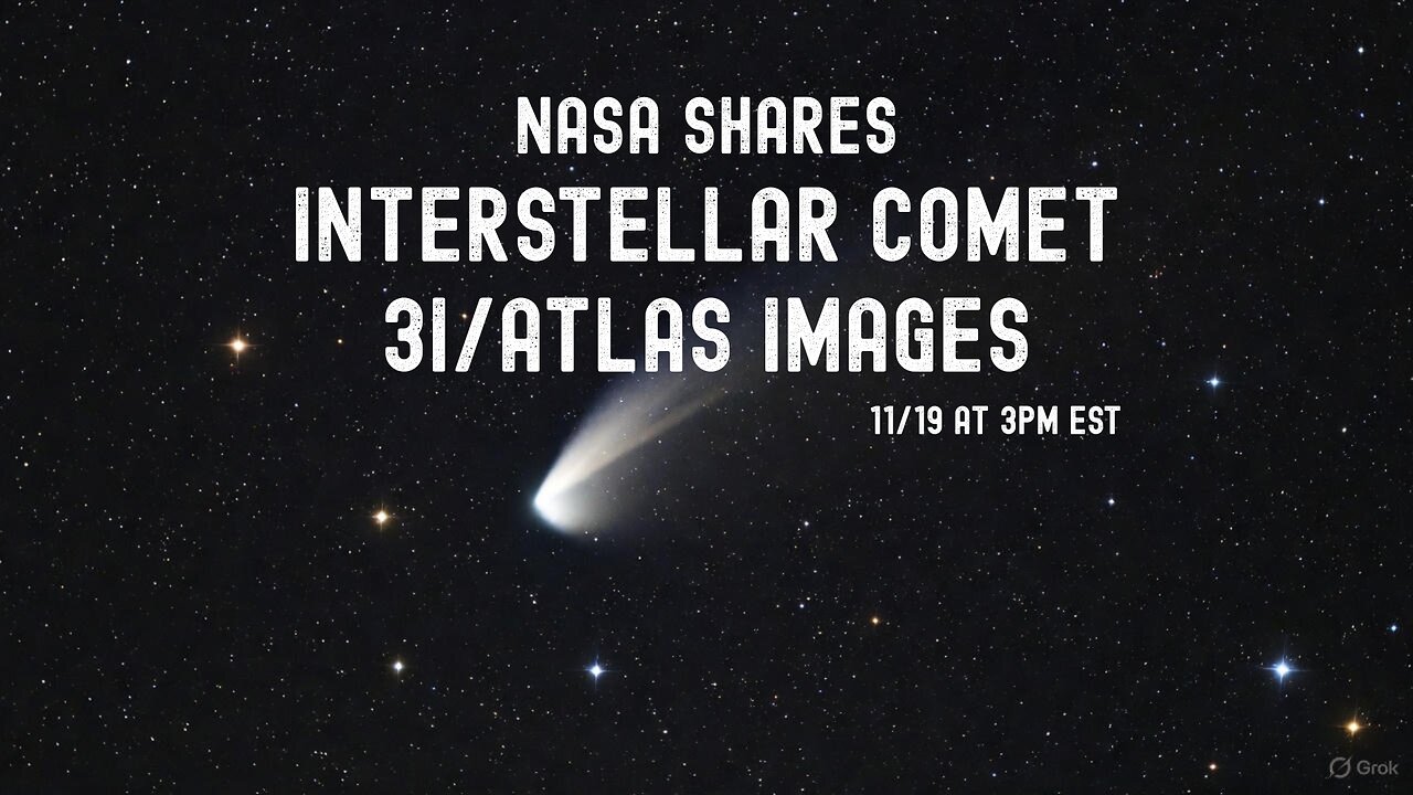 NASAS To Share Images of Interstellar Comet 3I/ATLAS