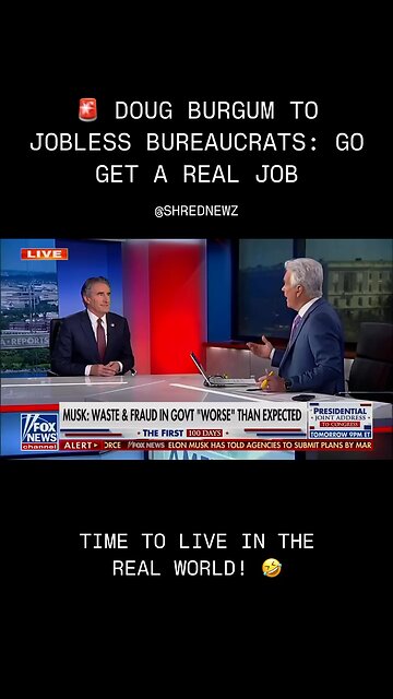 🚨 DOUG BURGUM TO JOBLESS BUREAUCRATS: GO GET A REAL JOB