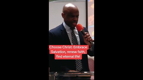 Choose Christ: Embrace Salvation, renew faith, find eternal life!