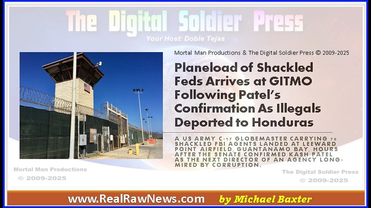 Planeload of Shackled Feds Arrives at GITMO Following Patel’s Confirmation as Illegals Deported to Honduras