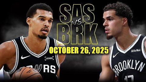 SAN ANTONIO SPURS VS BROOKLYN NETS