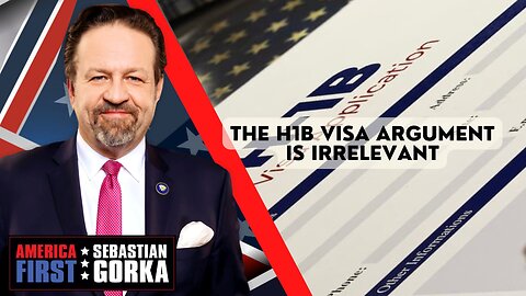 The H1B visa argument is irrelevant. John Solomon with Sebastian Gorka on AMERICA First