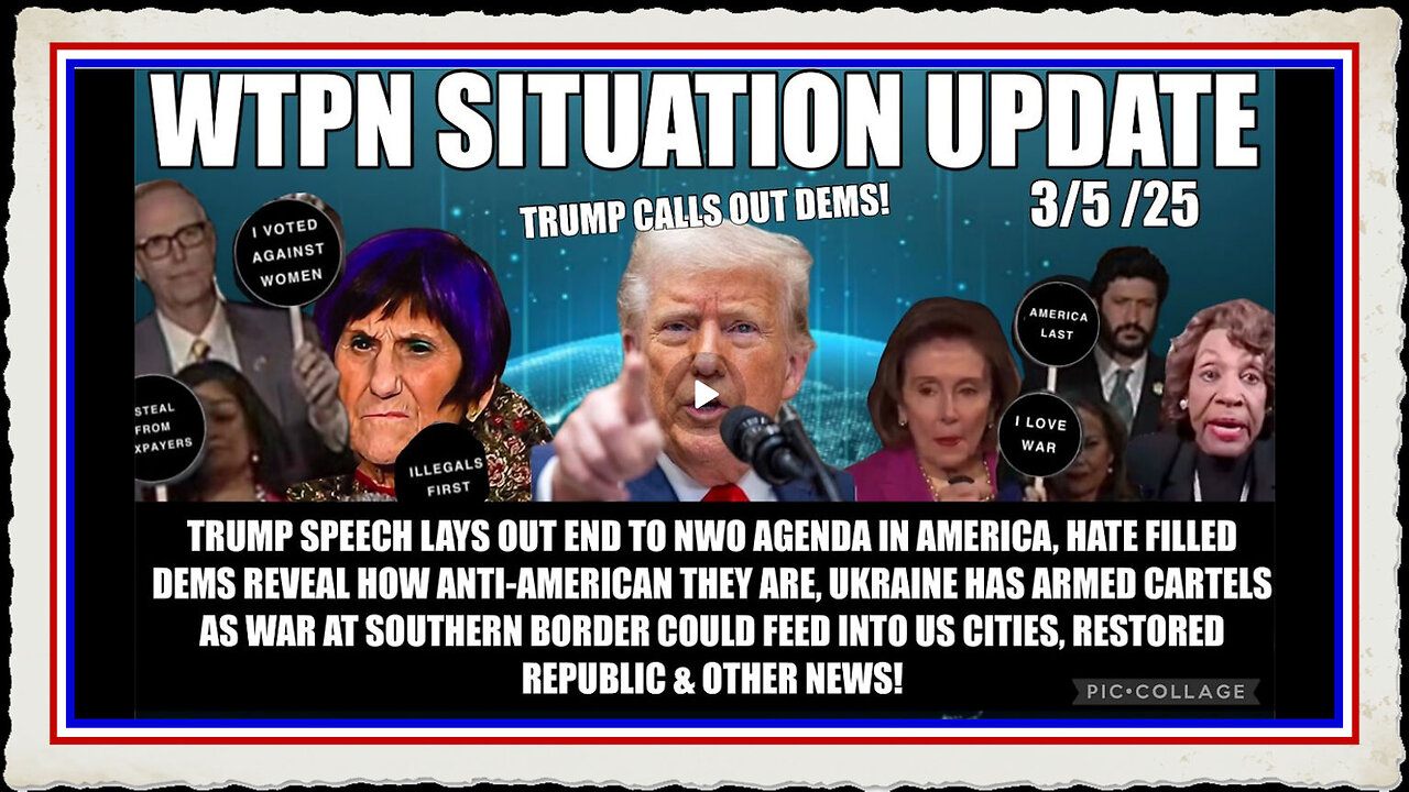 TRUMP CALLS OUT DEMS, NATO UKRAINE WAR W RUSSIA, CARTEL WARS, CHILD TRAFFICKING MORE!