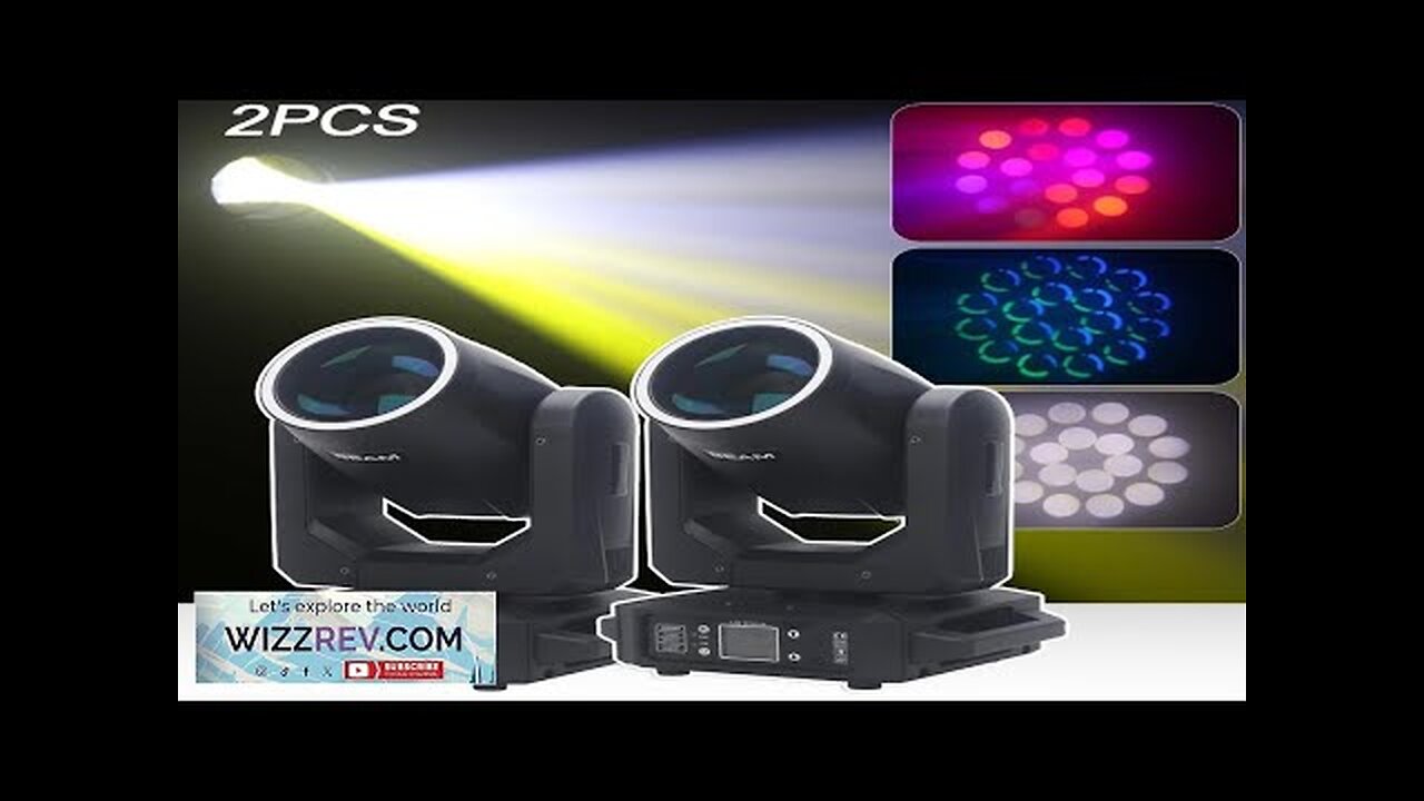 2PCS Moving Head 200W LED Beam Gobo 18 Prisms SMD Strip DMX Review