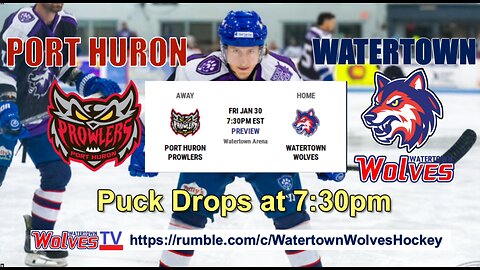 Wolves v Prowlers Jan. 30 At 7:15