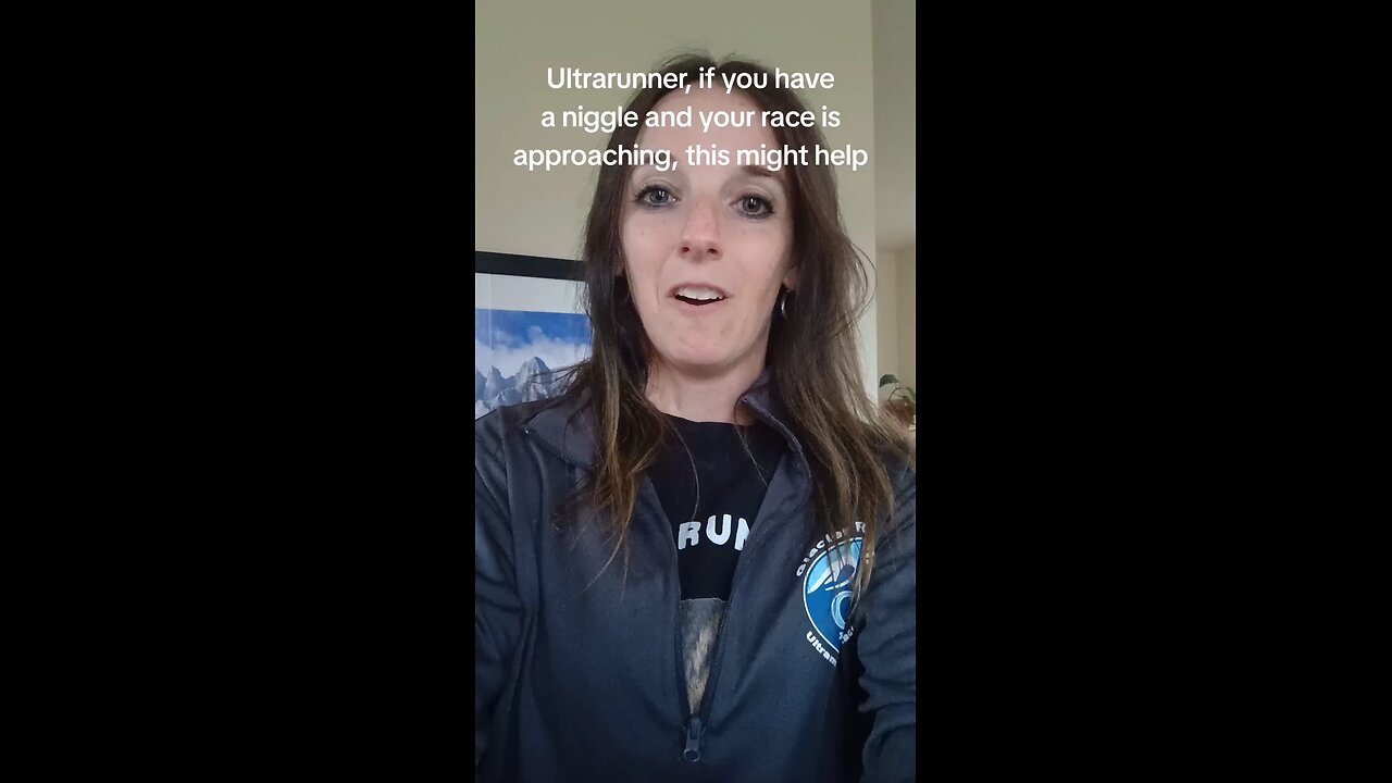 Ultrarunner, if you have a niggle and your race is approaching, this might help