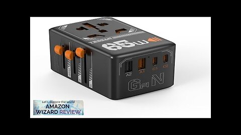 TESSAN Universal Travel Adapter GaN 65W International Plug Adaptor with 4 USB(2 Review