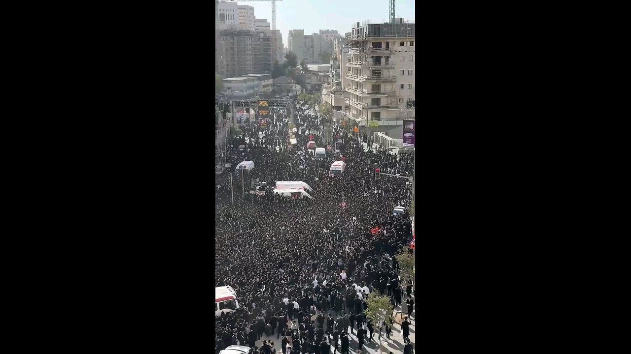 Prayer rally of the ultra orthodox community in Jerusalem♥️🇮🇱🙏