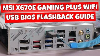 How To Use MSI USB BIOS Flash Back X670E Gaming Plus WIFI