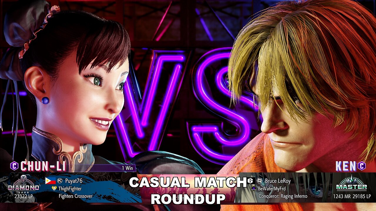 Kuya Kalbo SF6 Casual Match Roundup. Chun Li 4 star Diamond Rank [Hori Fight Stick]