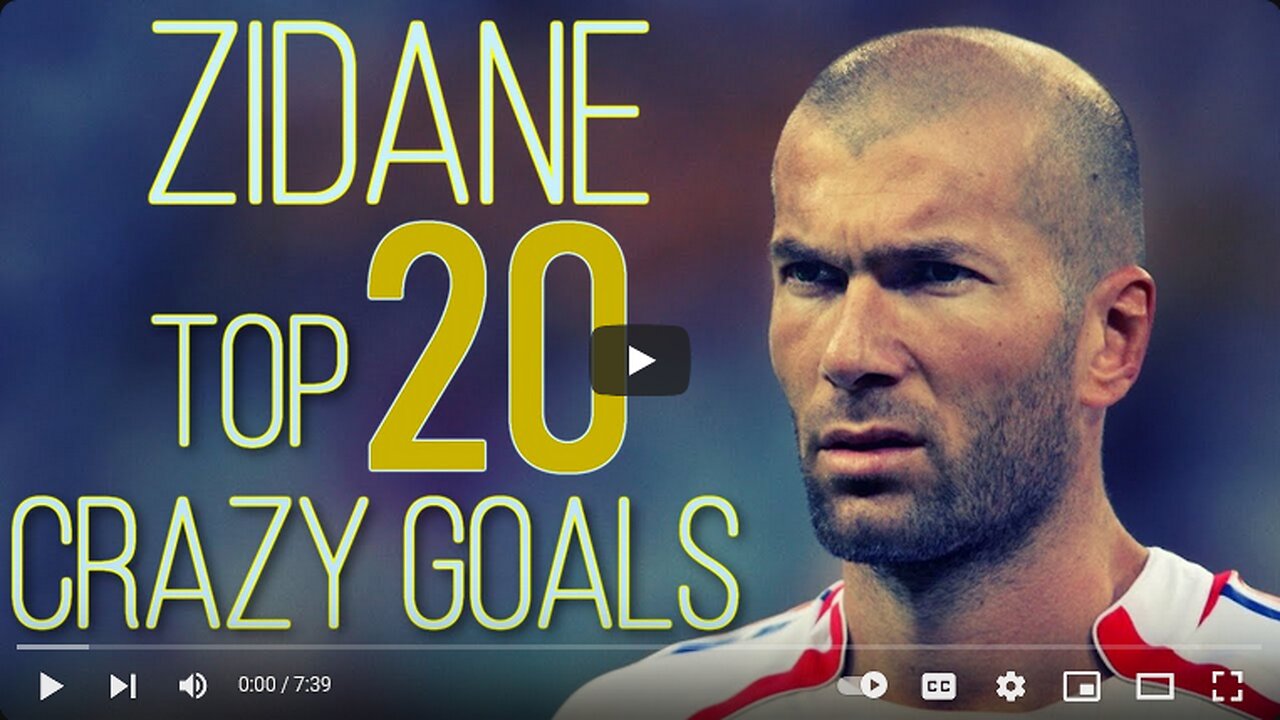 Zinedine Zidane Top 20 Legendary Goals