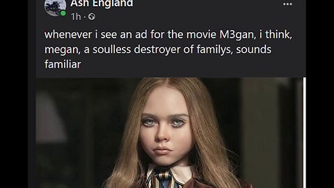 #megan, #satire, whenever i see an ad for the movie