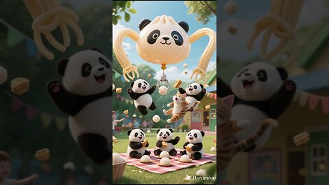 Panda Cat Ai animated funny video