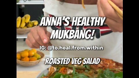 ROASTED VEG SALAD #healthy #healthylifestyle #mukbang #medicalmedium #eatingshow #dinner