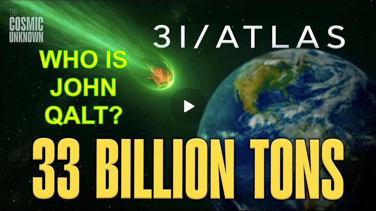 33 BILLION TONS — How Can 3I/ATLAS Be This Heavy? WHO IS JOHN QALT?