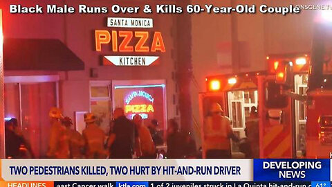Black Male Runs Over Kills 60-Year-Old Couple in Santa Monica Flees The Scene