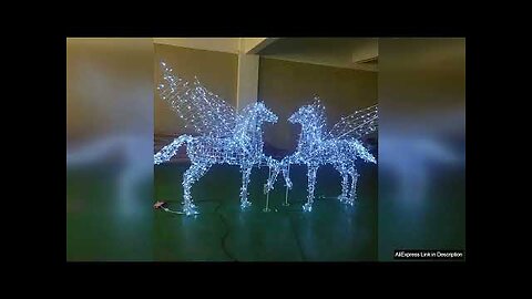 Santa Claus Sleigh Reindeer White Lighted LED Christmas Santa Sleigh Light Review