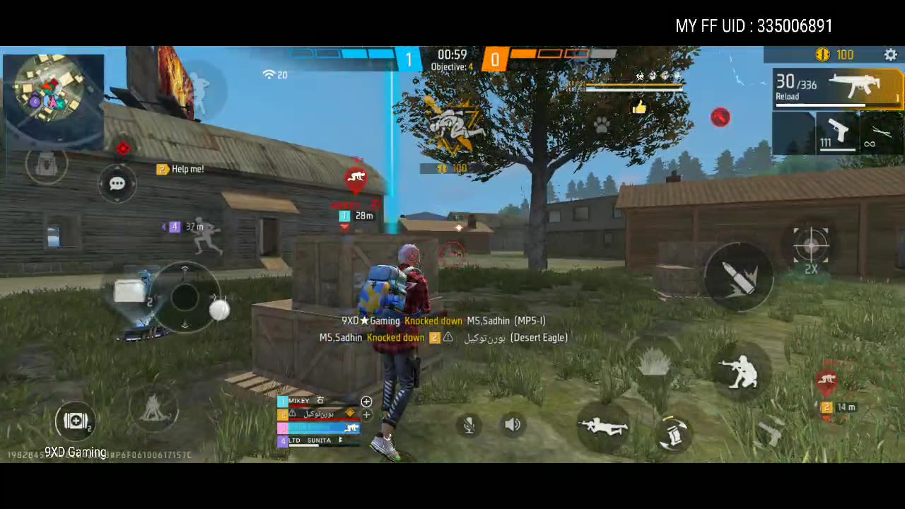 Free Fire Live With 9XD Gaming