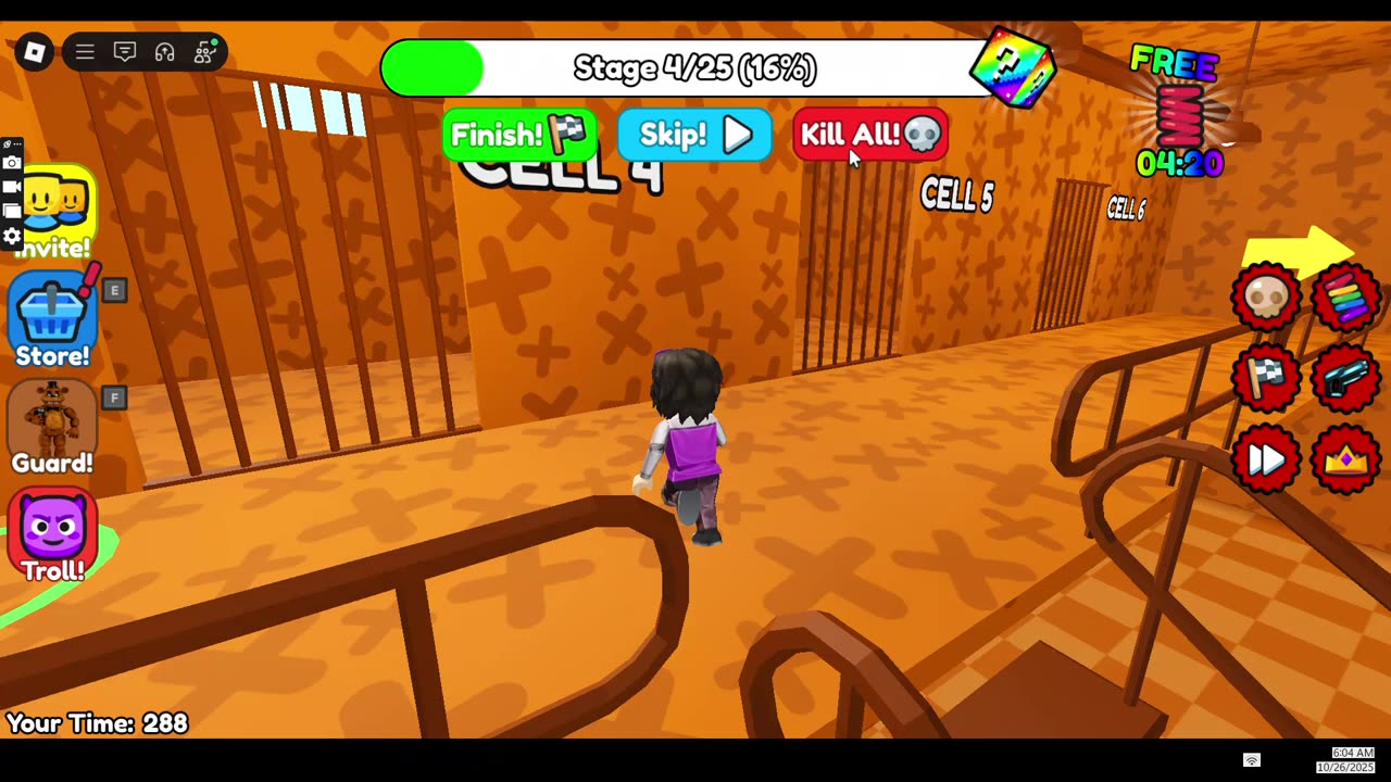 freddys person run obby