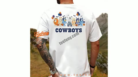 Dallas Cowboys Bluey Halloween Parade Costume Shirt Men Women