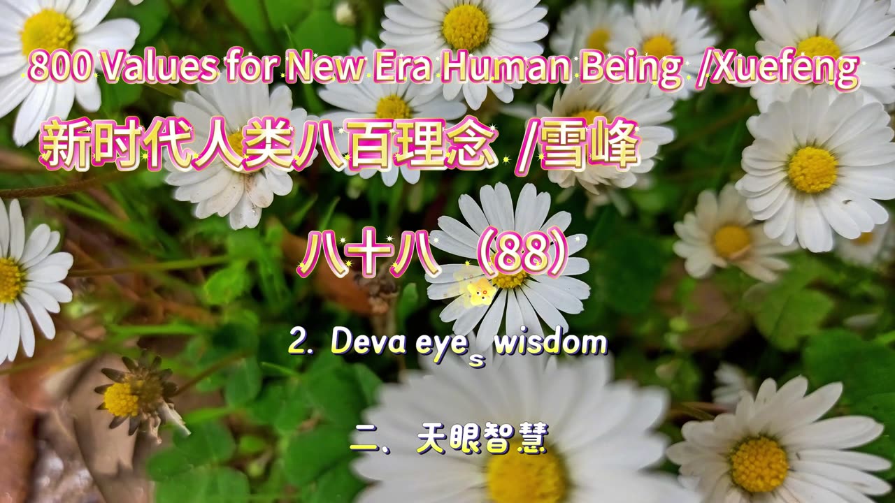 800 Values for New Era Human Being（88）