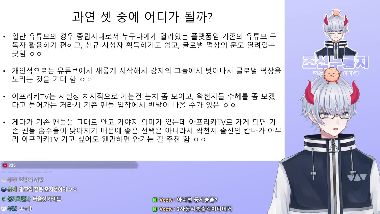 헤비라는 이름으로 되돌아온 아이리 칸나 때문에 골치아픈 스텔라이브와 강지