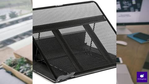 DESIGNA Metal Mesh Ventilated Adjustable Laptop Stand