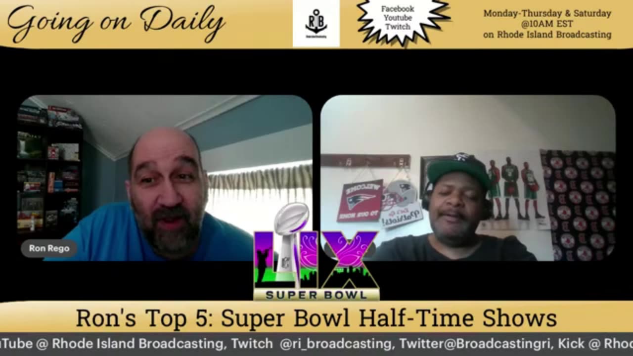 Rons Top 5 S2E1: SuperBowl Half-time shows