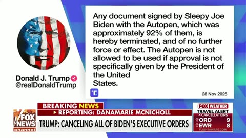 Trump cancel Bidens executive auto pen orders
