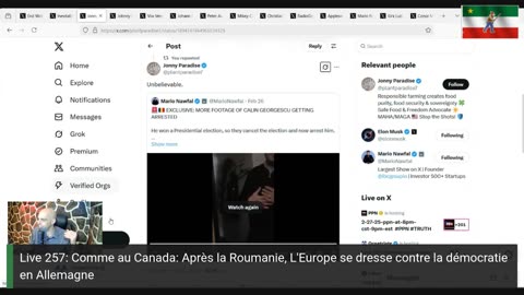 Live 257: Comme au Canada: Après la Roumanie, L'Europe se dresse contre la démocratie en Allemagne