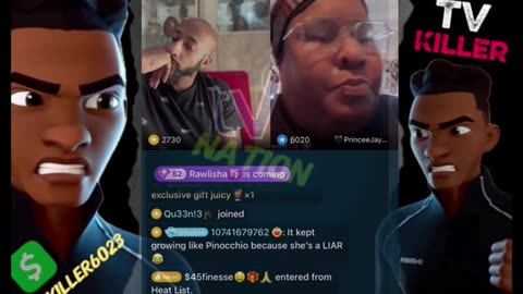 TRINA B & PRINCE J LISTENING TO VON LYING TO LIVE ABOUT GETTING RAPPED BY HER FATHER