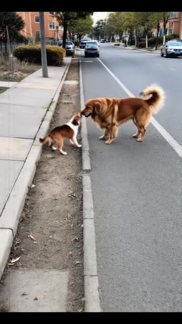 Rescue the child by dogs