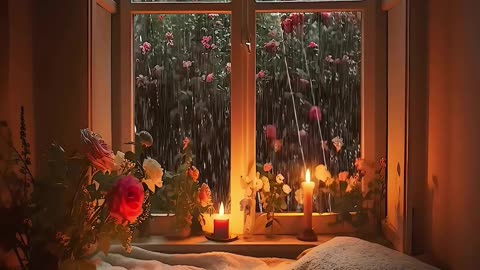 Rain, Candles & Silence 🌧️🕯️ | A Perfect Night to Relax Your Soul