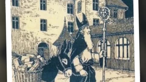 El verdadero Papa Noel, San Nicolás, en viejas postales navideñas