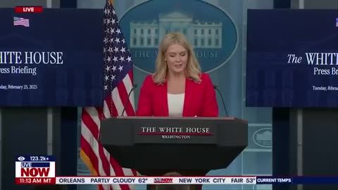 White House press briefing with Karoline Leavitt